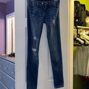 Flying monkey super skinny distressed jeans